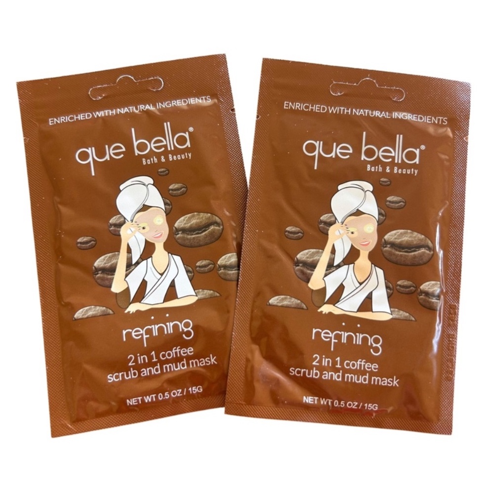 que bella Refining 2-in-1 Coffee Scrub and Mud Mask